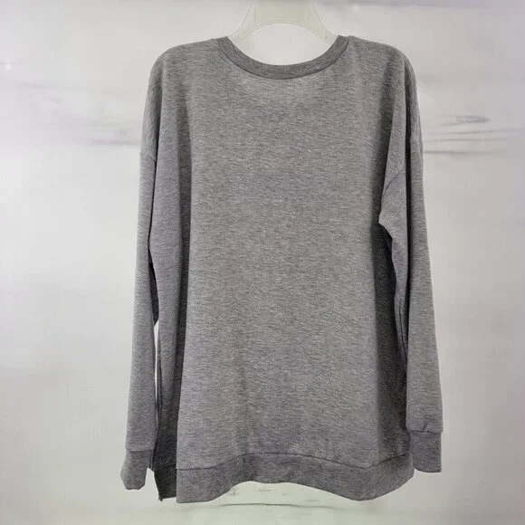 No Boundaries LOVE Sequin Women’s Pullover Sweatshirt – Size Large or 2XL - Picture 3 of 16